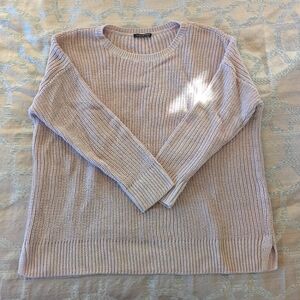 Eileen Fisher, very pale lavender sweater, size large